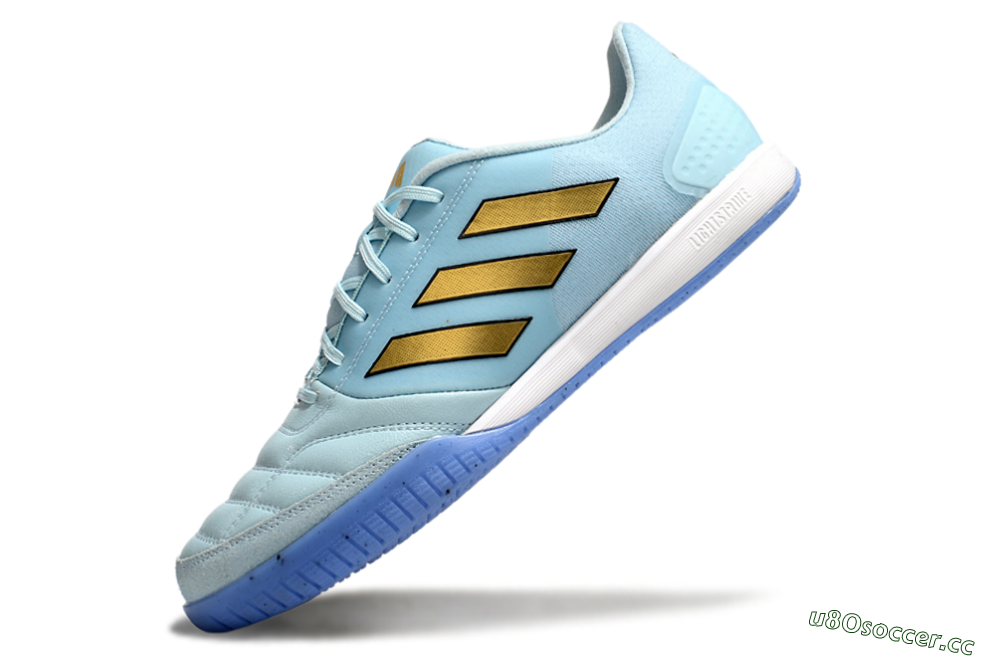 Men's Adidas Top Sala Competition IC Indoor & Futsal Low-Tops Football Shoes - Jade/Gold/Black 5