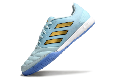 Men's Adidas Top Sala Competition IC Indoor & Futsal Low-Tops Football Shoes - Jade/Gold/Black