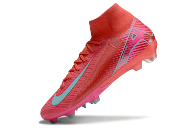 Unisex Nike Air Zoom Mercurial Superfly 10 Elite FG Firm Ground High-Tops Football Boots - Red/Jade/White