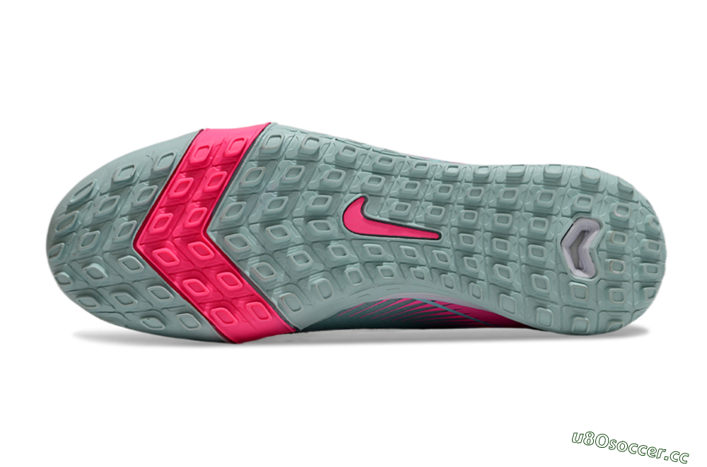 Men's Nike Air Zoom Mercurial Superfly 10 Elite TF Artificial Turf High-Tops Football Shoes - Jade/Pink/White 5