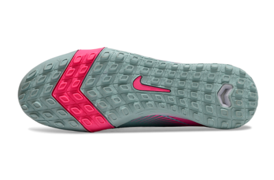 Men's Nike Air Zoom Mercurial Superfly 10 Elite TF Artificial Turf High-Tops Football Shoes - Jade/Pink/White