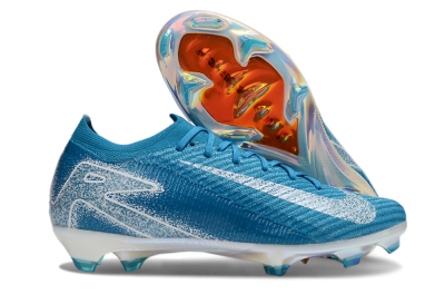 Unisex Nike Air Zoom Mercurial Vapor 16 Elite FG Firm Ground Low-Tops Football Boots - Blue/White/Gold