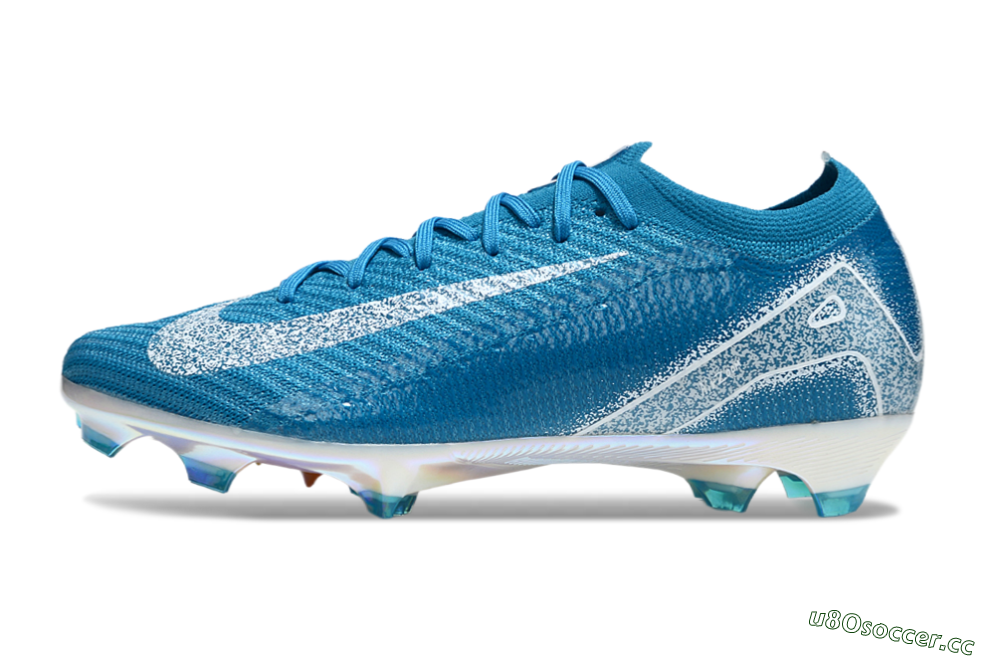 Unisex Nike Air Zoom Mercurial Vapor 16 Elite FG Firm Ground Low-Tops Football Boots - Blue/White/Gold 0
