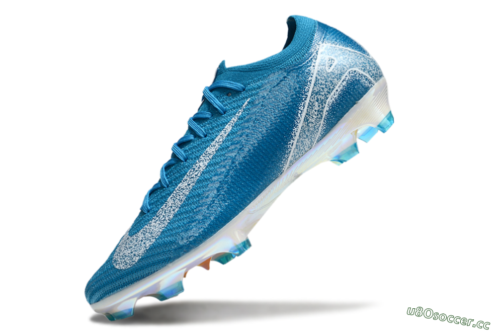 Unisex Nike Air Zoom Mercurial Vapor 16 Elite FG Firm Ground Low-Tops Football Boots - Blue/White/Gold 5