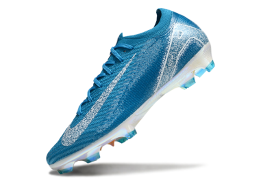 Unisex Nike Air Zoom Mercurial Vapor 16 Elite FG Firm Ground Low-Tops Football Boots - Blue/White/Gold