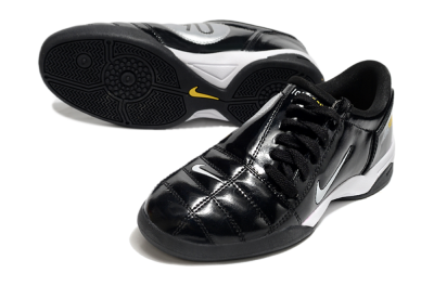 Men's Nike Total 90 II IC Indoor & Futsal Low-Tops Football Shoes - Black/White/Yellow