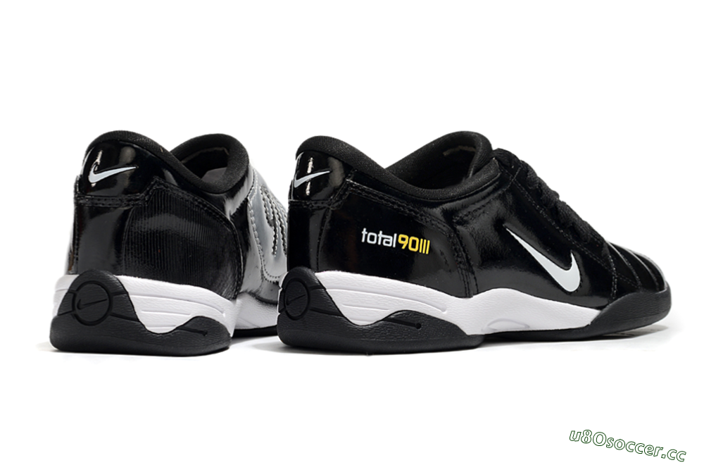 Men's Nike Total 90 II IC Indoor & Futsal Low-Tops Football Shoes - Black/White/Yellow 6