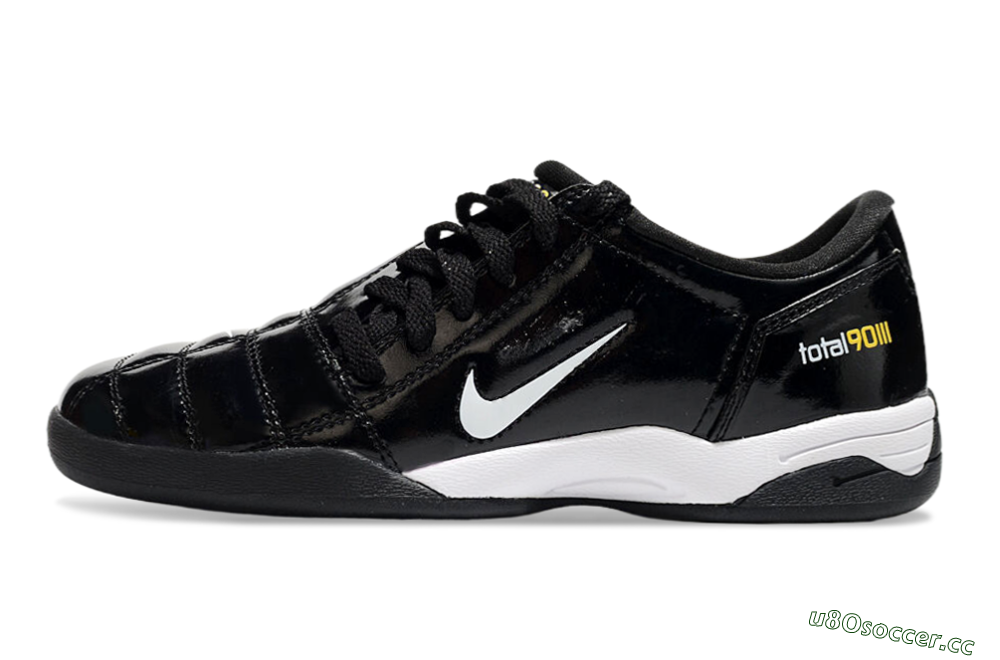 Men's Nike Total 90 II IC Indoor & Futsal Low-Tops Football Shoes - Black/White/Yellow 0