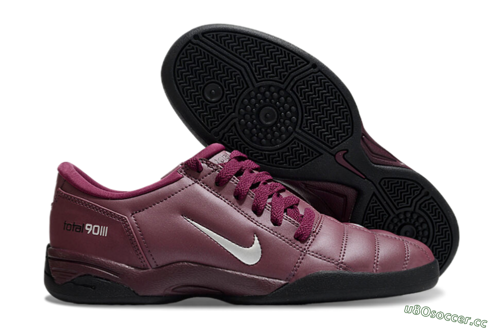 Men's Nike Total 90 II IC Indoor & Futsal Low-Tops Football Shoes - Red/Black/White 2