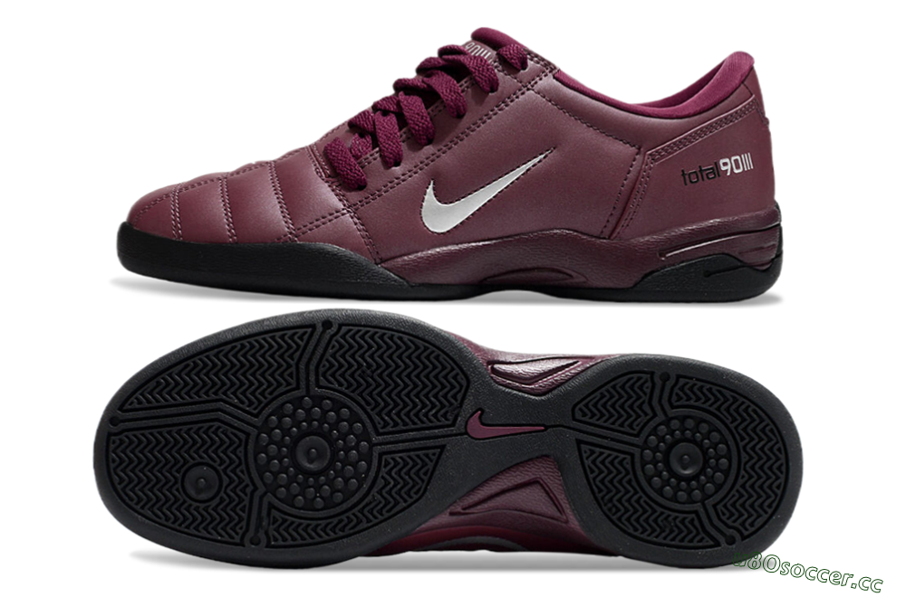 Men's Nike Total 90 II IC Indoor & Futsal Low-Tops Football Shoes - Red/Black/White 1