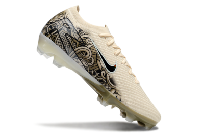 Men's Nike Air Zoom Mercurial Vapor 16 Elite FG Firm Ground Low-Tops Football Boots - Beige/Black/White