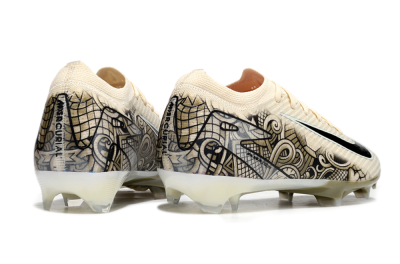 Men's Nike Air Zoom Mercurial Vapor 16 Elite FG Firm Ground Low-Tops Football Boots - Beige/Black/White