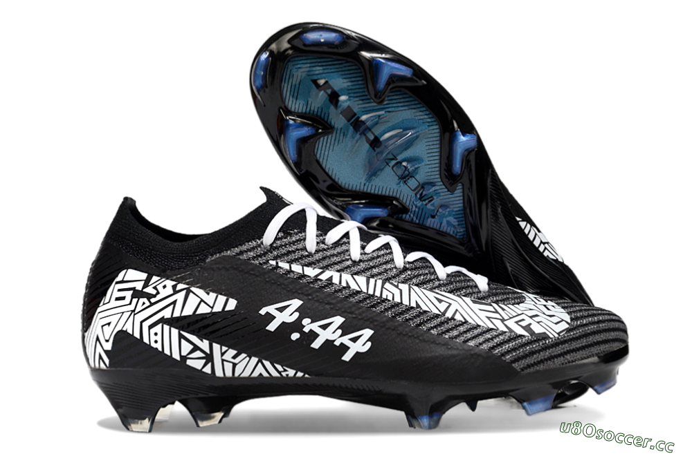Men's Nike Air Zoom Mercurial Vapor 16 Elite FG Firm Ground Low-Tops Football Boots - Black/White/Blue 2