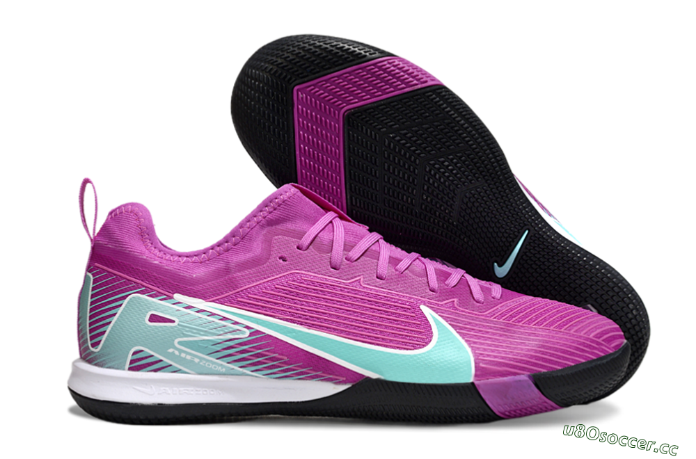 Unisex Nike Air Zoom Mercurial Vapor 16 Pro IC Indoor & Futsal Low-Tops Football Shoes - Purple/Jade/White 2