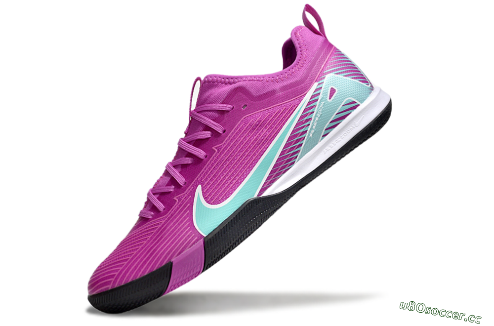 Unisex Nike Air Zoom Mercurial Vapor 16 Pro IC Indoor & Futsal Low-Tops Football Shoes - Purple/Jade/White 5