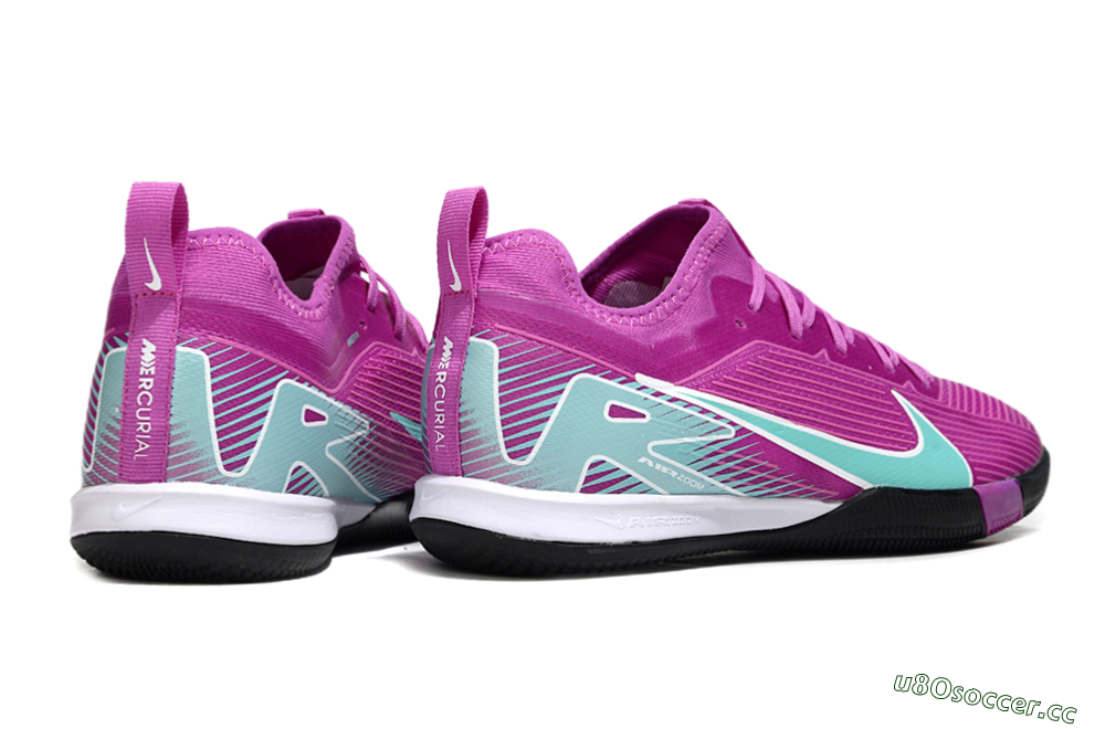 Unisex Nike Air Zoom Mercurial Vapor 16 Pro IC Indoor & Futsal Low-Tops Football Shoes - Purple/Jade/White 6