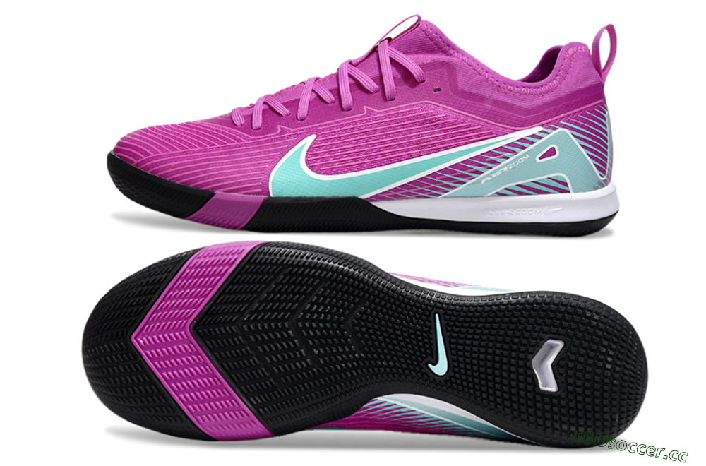Unisex Nike Air Zoom Mercurial Vapor 16 Pro IC Indoor & Futsal Low-Tops Football Shoes - Purple/Jade/White 1