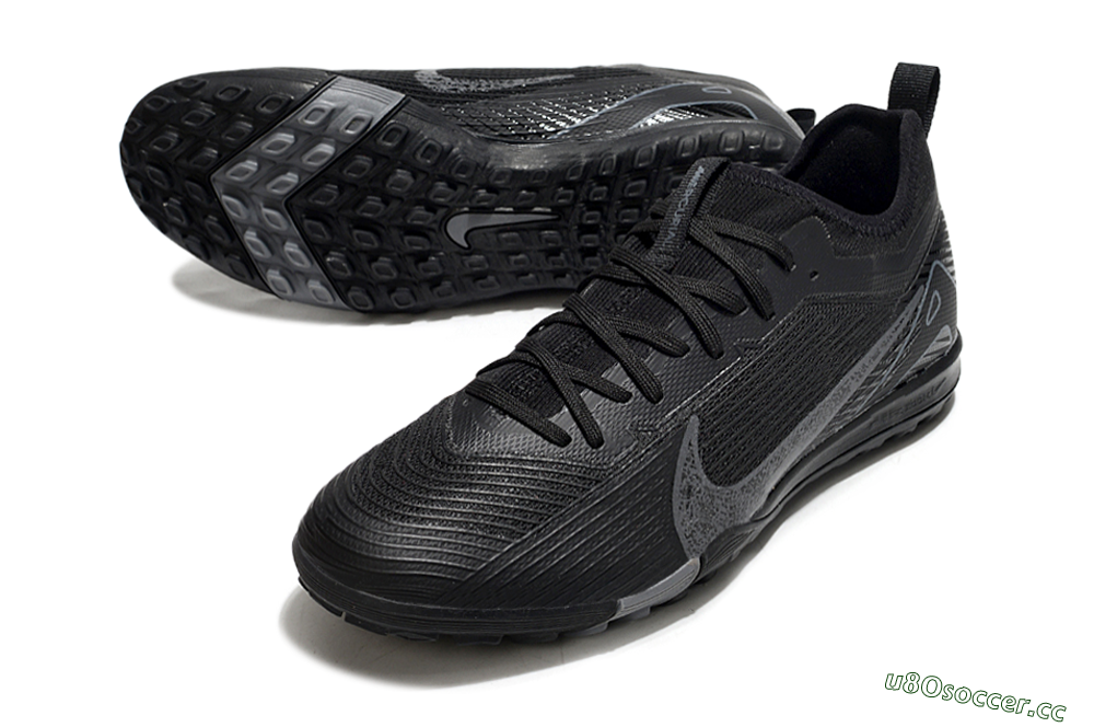 Unisex Nike Air Zoom Mercurial Vapor 16 Pro TF Artificial Turf Low-Tops Football Shoes - Black/Grey/Blue 3