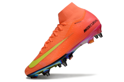 Men's Nike Air Zoom Mercurial Superfly 10 Elite SG Soft Ground High-Tops Football Boots - Red/Yellow/Black