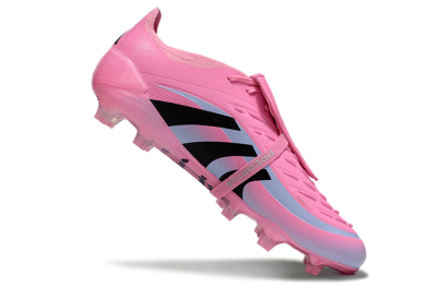 Men's Adidas Predator Elite 25 Foldover Tongue FG Firm Ground Low-Tops Football Boots - Pink/Black/Jade