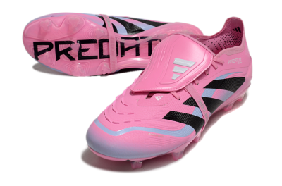 Men's Adidas Predator Elite 25 Foldover Tongue FG Firm Ground Low-Tops Football Boots - Pink/Black/Jade