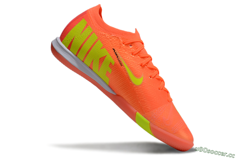 Men's Nike Air Zoom Mercurial Vapor 16 Elite IC Indoor & Futsal Low-Tops Football Shoes - Red/Yellow/White 4