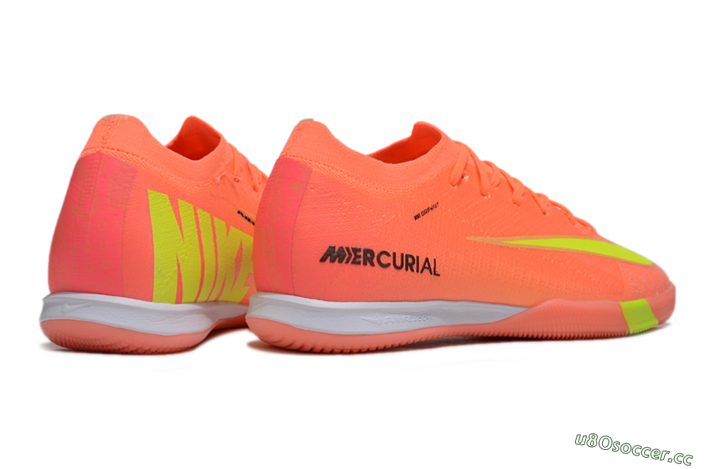 Men's Nike Air Zoom Mercurial Vapor 16 Elite IC Indoor & Futsal Low-Tops Football Shoes - Red/Yellow/White 6