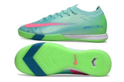 Men's Nike Air Zoom Mercurial Vapor 16 Elite IC Indoor & Futsal Low-Tops Football Shoes - Jade/Pink/Yellow