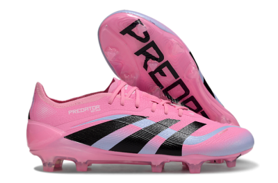 Men's Adidas Predator Elite 25 FG Firm Ground Low-Tops Football Boots - Pink/Black/Jade