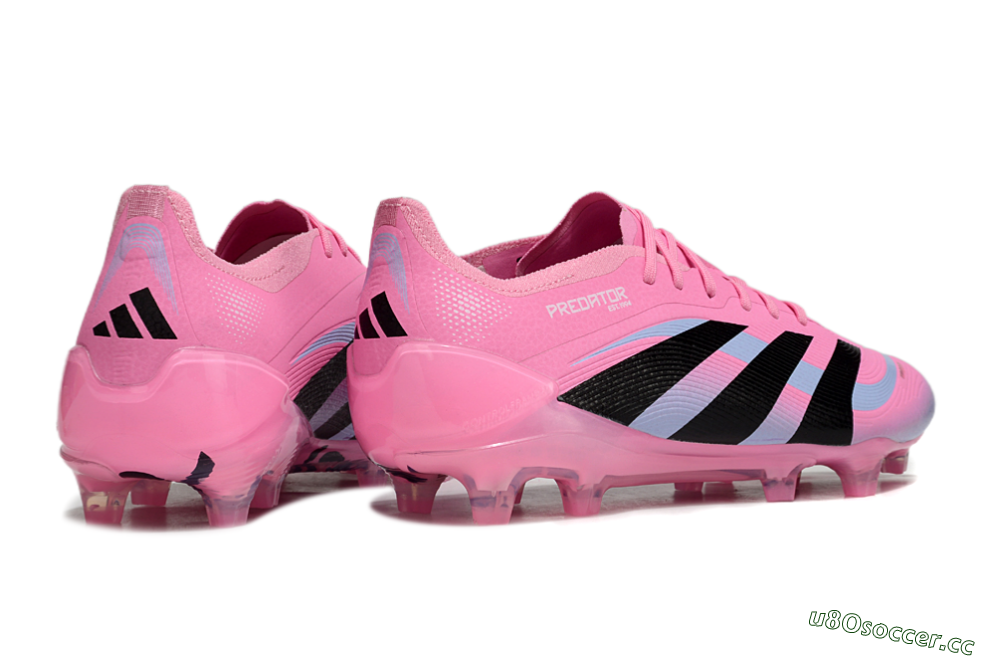 Men's Adidas Predator Elite 25 FG Firm Ground Low-Tops Football Boots - Pink/Black/Jade 6