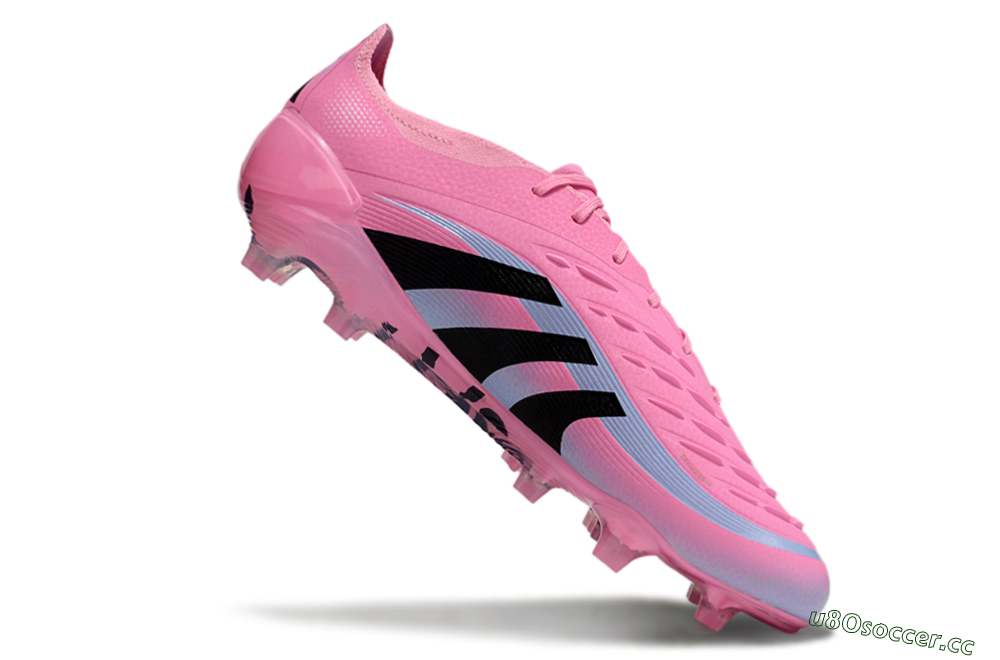Men's Adidas Predator Elite 25 FG Firm Ground Low-Tops Football Boots - Pink/Black/Jade 4