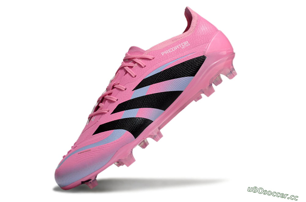 Men's Adidas Predator Elite 25 FG Firm Ground Low-Tops Football Boots - Pink/Black/Jade 5