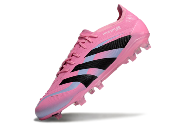 Men's Adidas Predator Elite 25 FG Firm Ground Low-Tops Football Boots - Pink/Black/Jade