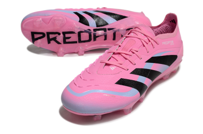 Men's Adidas Predator Elite 25 FG Firm Ground Low-Tops Football Boots - Pink/Black/Jade