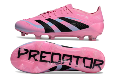 Men's Adidas Predator Elite 25 FG Firm Ground Low-Tops Football Boots - Pink/Black/Jade