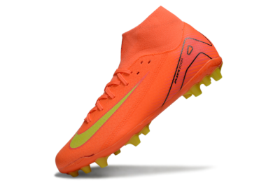 Men's Nike Air Zoom Mercurial Superfly 10 Acadamy AG Artificial Grass High-Tops Football Boots - Red/Yellow/Black