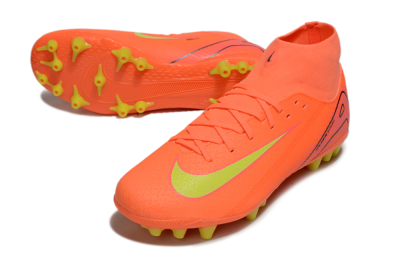 Men's Nike Air Zoom Mercurial Superfly 10 Acadamy AG Artificial Grass High-Tops Football Boots - Red/Yellow/Black