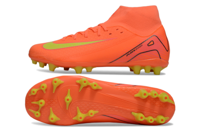 Men's Nike Air Zoom Mercurial Superfly 10 Acadamy AG Artificial Grass High-Tops Football Boots - Red/Yellow/Black