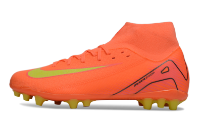 Men's Nike Air Zoom Mercurial Superfly 10 Acadamy AG Artificial Grass High-Tops Football Boots - Red/Yellow/Black