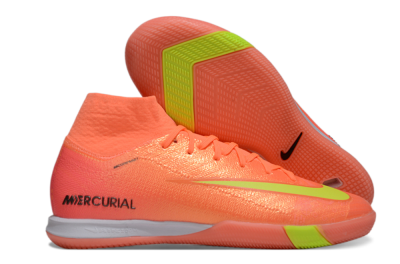 Men's Nike Air Zoom Mercurial Superfly 10 Elite IC Indoor & Futsal High-Tops Football Shoes - Red/Yellow/Black