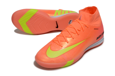 Men's Nike Air Zoom Mercurial Superfly 10 Elite IC Indoor & Futsal High-Tops Football Shoes - Red/Yellow/Black