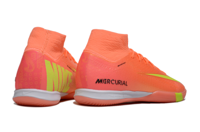 Men's Nike Air Zoom Mercurial Superfly 10 Elite IC Indoor & Futsal High-Tops Football Shoes - Red/Yellow/Black