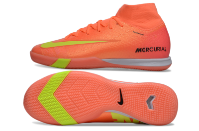 Men's Nike Air Zoom Mercurial Superfly 10 Elite IC Indoor & Futsal High-Tops Football Shoes - Red/Yellow/Black