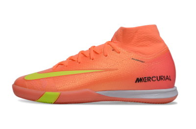 Men's Nike Air Zoom Mercurial Superfly 10 Elite IC Indoor & Futsal High-Tops Football Shoes - Red/Yellow/Black