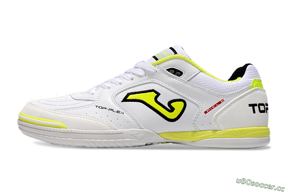 Men's Joma Top Flex IC Indoor & Futsal Low-Tops Football Shoes - White/Black/Yellow 0