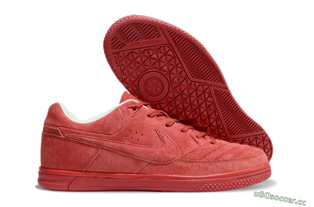 Men's Nike Street Gato IC Indoor & Futsal Low-Tops Football Shoes - Red/Red 2
