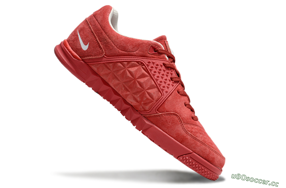 Men's Nike Street Gato IC Indoor & Futsal Low-Tops Football Shoes - Red/Red 4