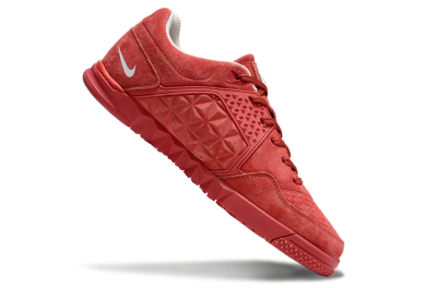 Men's Nike Street Gato IC Indoor & Futsal Low-Tops Football Shoes - Red/Red