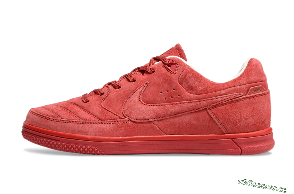 Men's Nike Street Gato IC Indoor & Futsal Low-Tops Football Shoes - Red/Red 0