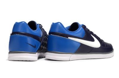 Men's Nike Street Gato IC Indoor & Futsal Low-Tops Football Shoes - Black/White/Blue